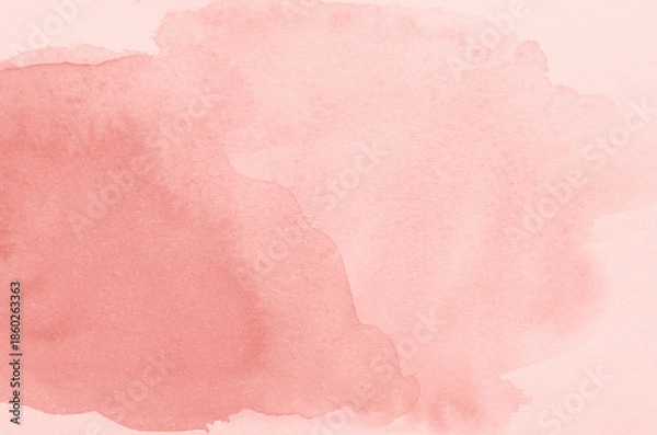 Obraz Abstract red watercolor background texture