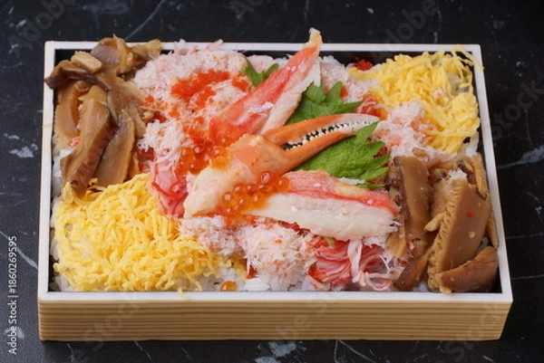 Obraz ずわいがに海鮮ちらし弁当