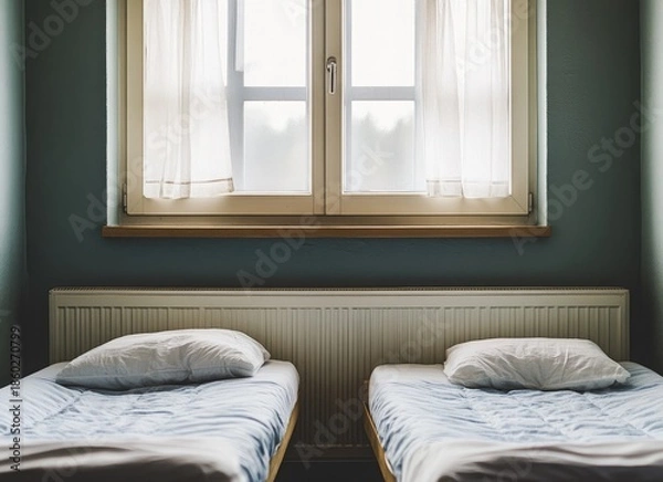 Obraz bedroom with a window