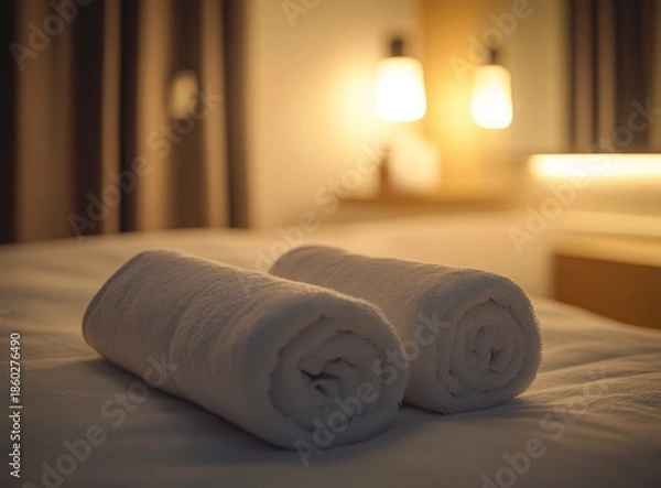 Obraz bed in the bedroom