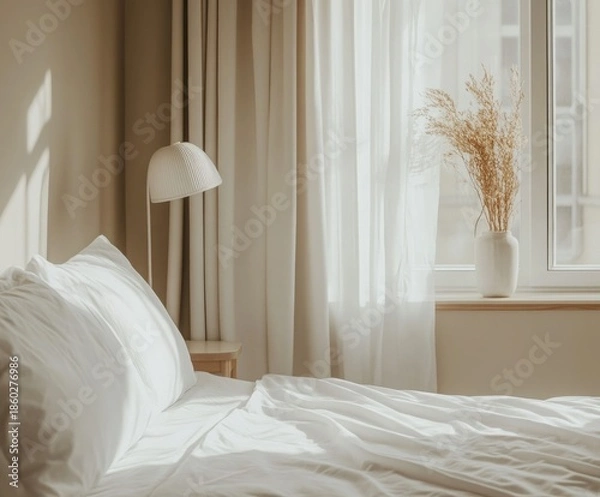 Obraz bedroom with bed