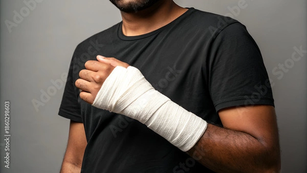 Fototapeta hands plasters