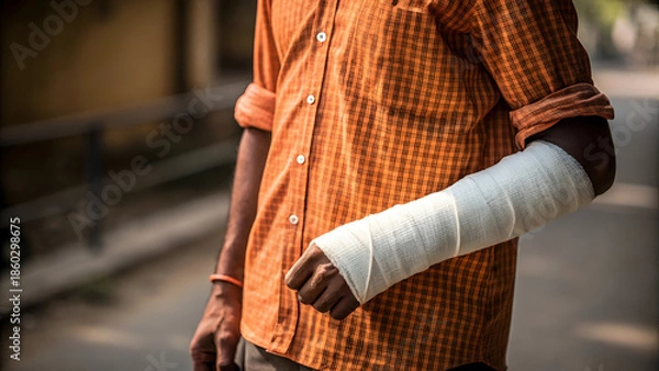 Fototapeta hands plasters