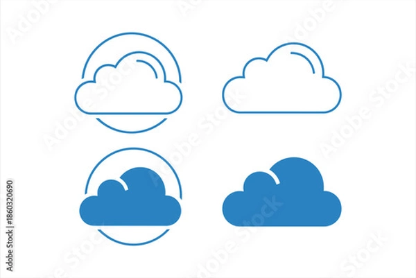 Obraz Cloud Icons Set