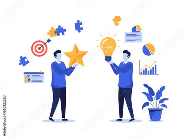 Obraz Expert Vector Illustration SEO Specialist