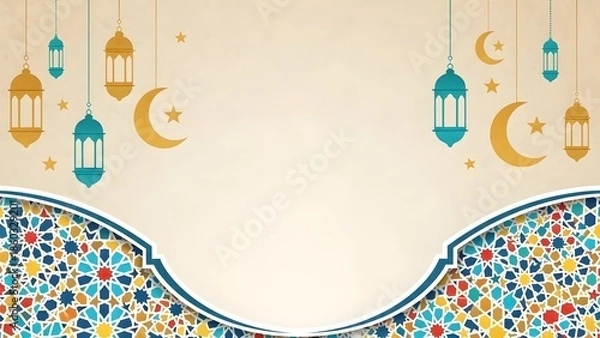 Fototapeta Colorful arabesque pattern