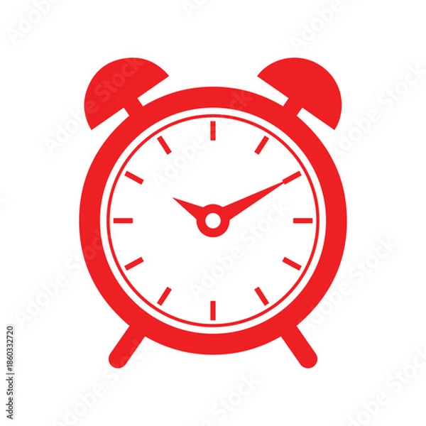 Obraz red alarm clock