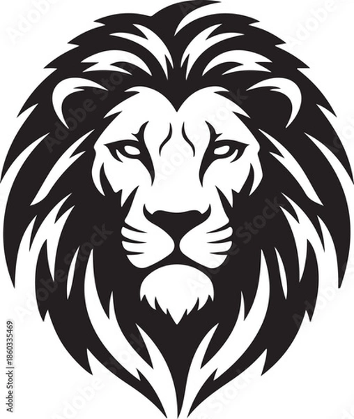 Obraz 50 Lion Head Silhouette Icon Bundle