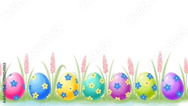 Obraz colorful easter eggs