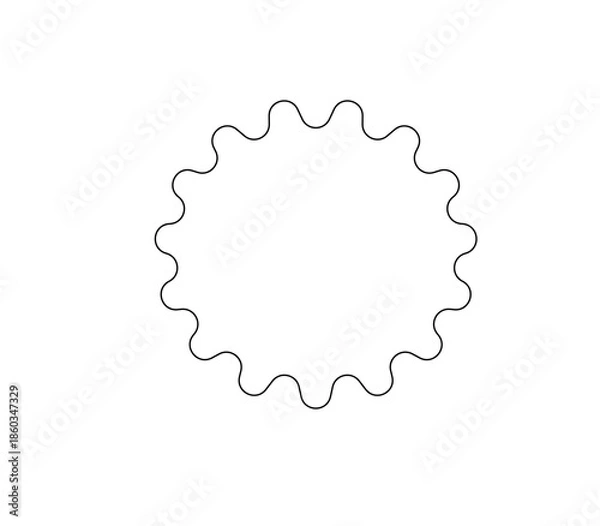 Obraz blank badge on white background