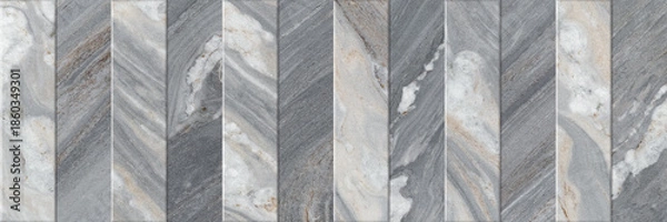 Obraz Grey marble blocks texture. Ceramic wall tile surface.