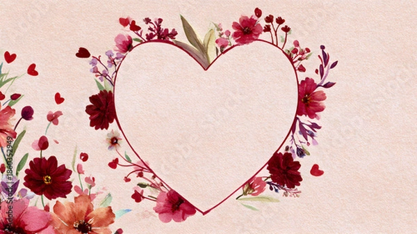 Obraz Floral Heart Frame