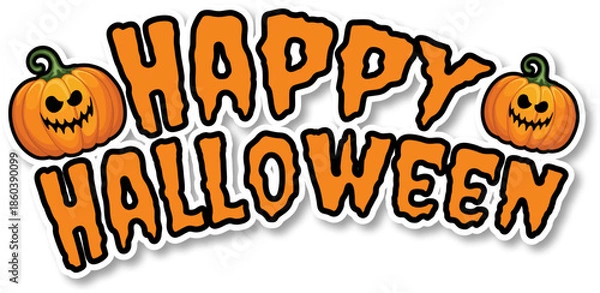 Obraz Halloween Text Sticker