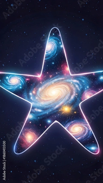 Obraz abstract background with star