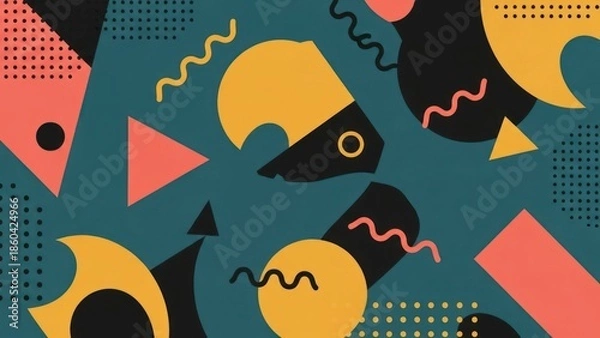 Fototapeta Abstract shapes