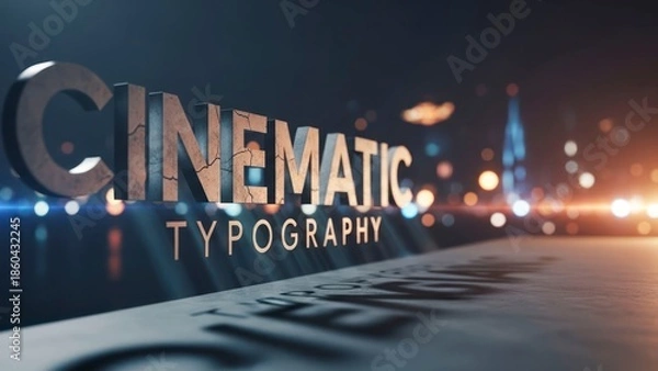 Obraz Cinematic text