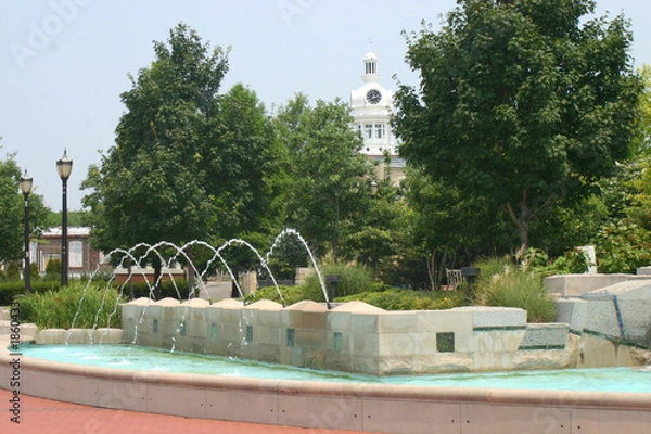 Obraz courthouse fountain