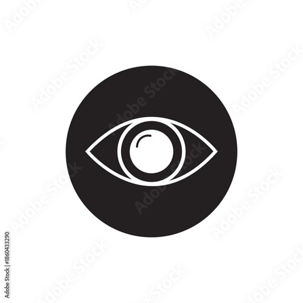 Obraz bright eye vision icon sign vector