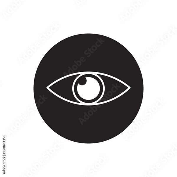 Obraz bright eye vision icon sign vector