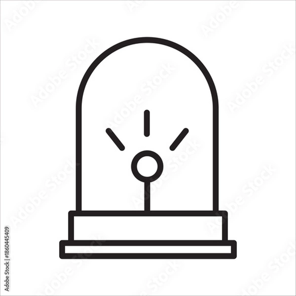 Fototapeta Prison icon outline vector