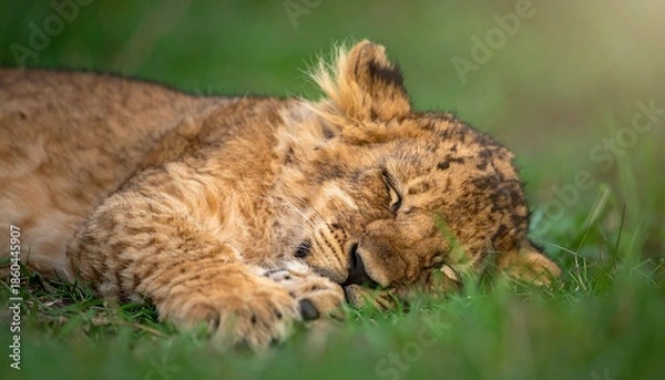 Obraz 寝ているライオン