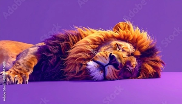 Obraz 寝ているライオン