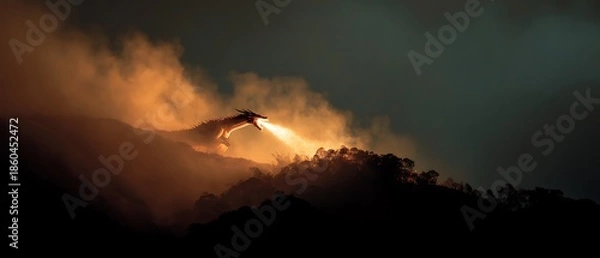 Obraz fire in the sky