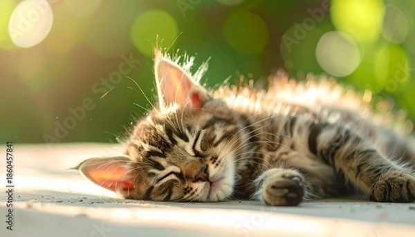 Obraz 寝ている子猫