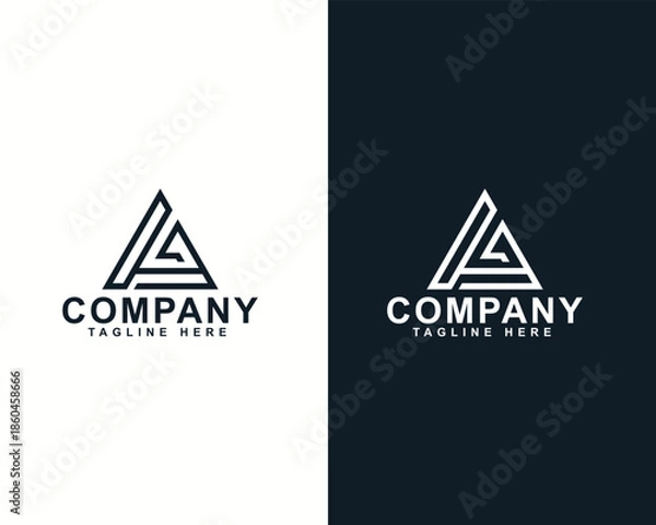 Fototapeta Minimalist Iconic Logo Design