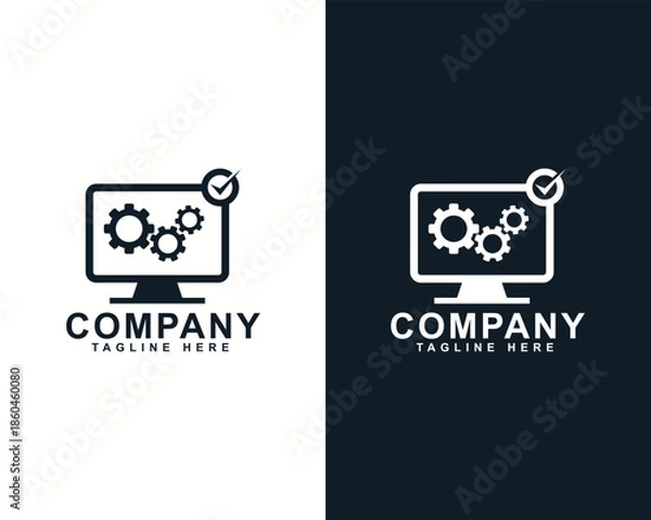 Obraz Minimalist Iconic Logo Design