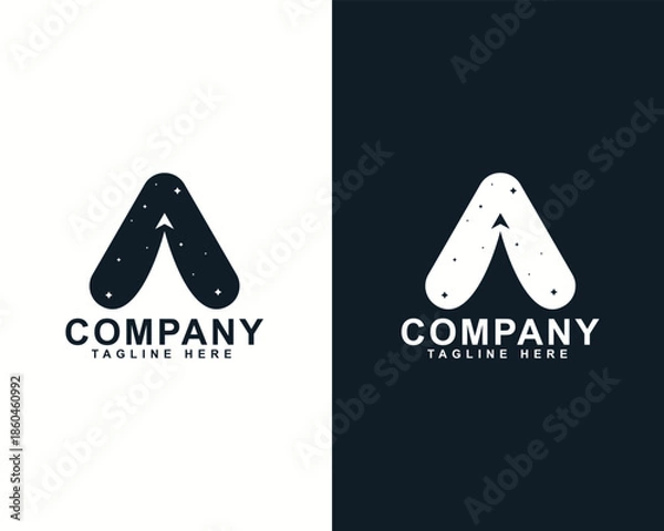 Obraz Minimalist Iconic Logo Design