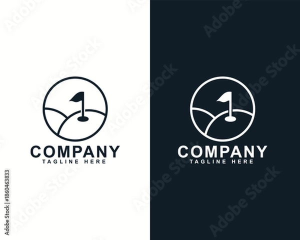 Obraz Minimalist Iconic Logo Design