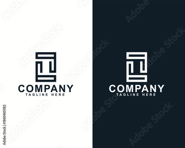 Obraz Minimalist Iconic Logo Design