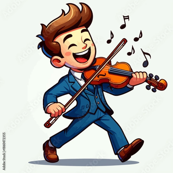 Obraz boy playing violin