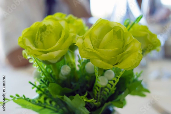 Obraz green flower rose