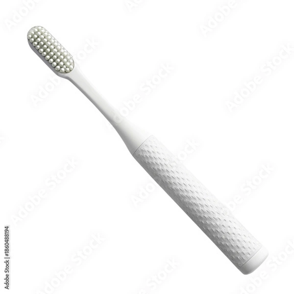 Obraz Toothbrush handle isolated on white background 
