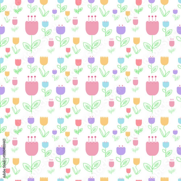 Obraz seamless pattern with flowers