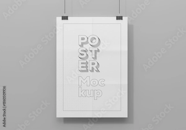 Obraz Hanging Poster Mockup