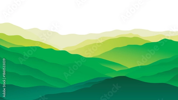 Obraz Serene mountain landscape