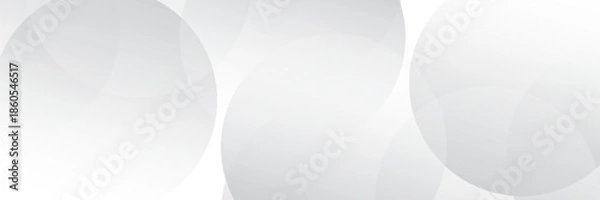 Obraz Abstract white Geometric banner design background.