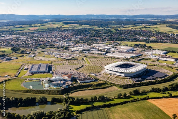 Obraz Luftbild Sinsheim