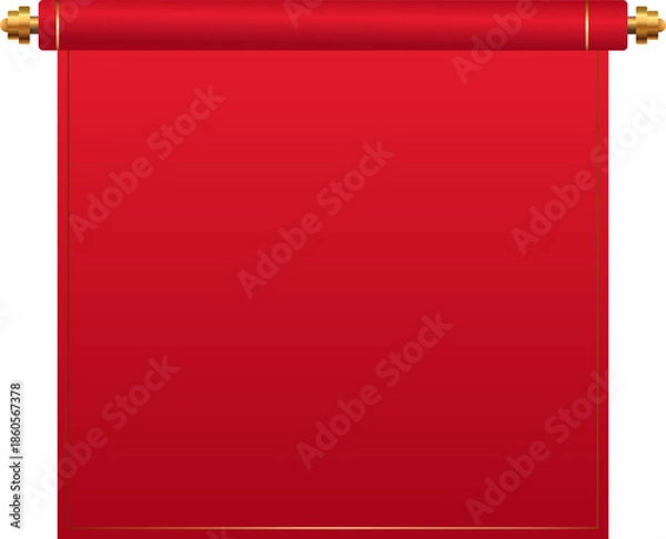 Obraz Red Chinese Scroll Banner