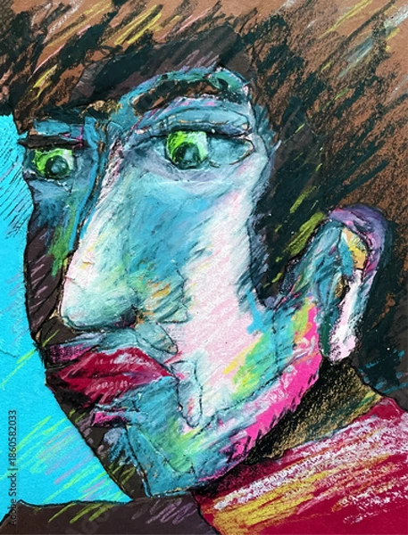 Fototapeta Mann_blue