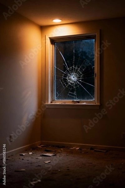 Obraz empty room with window