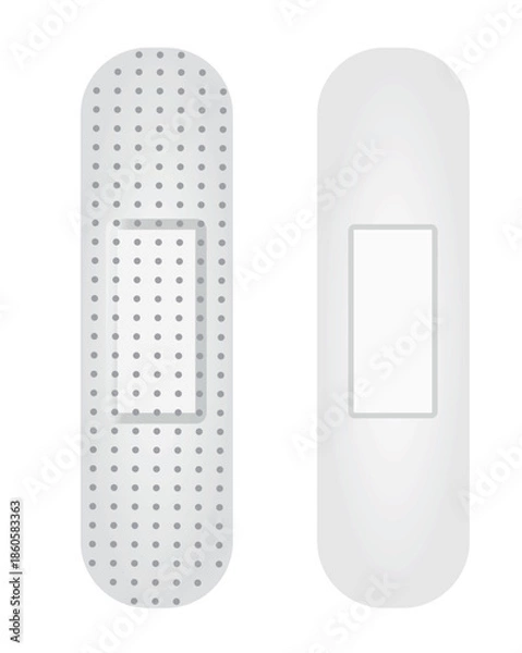 Obraz Classic white bandages. vector illustration