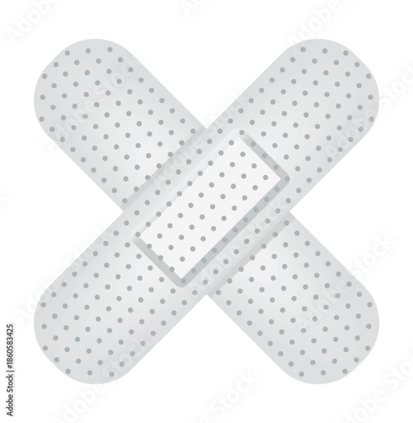 Obraz Classic white bandages. vector illustration