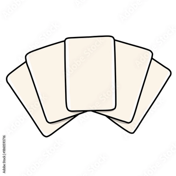 Obraz Cards illustration blank 
