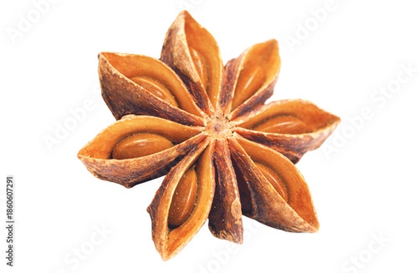 Obraz Star anise isolated on white background