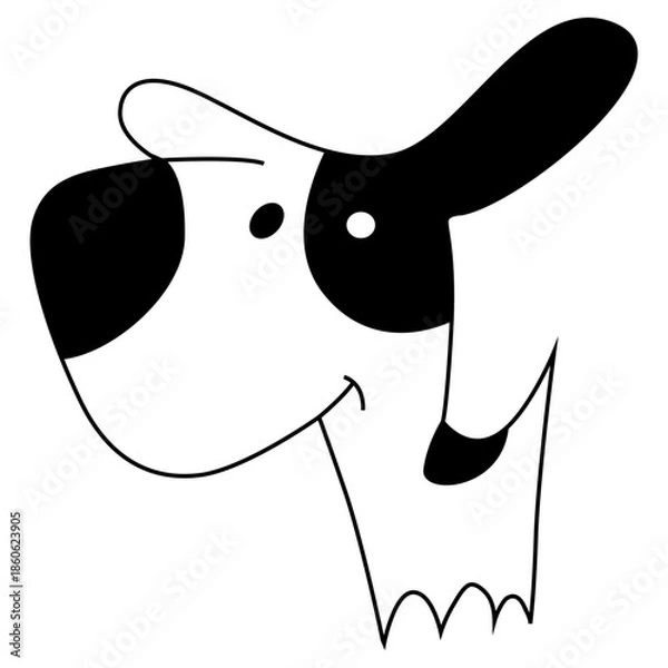 Obraz Cute dog vector