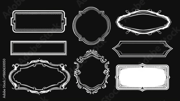 Obraz Badge & Label Set - Editable Shapes